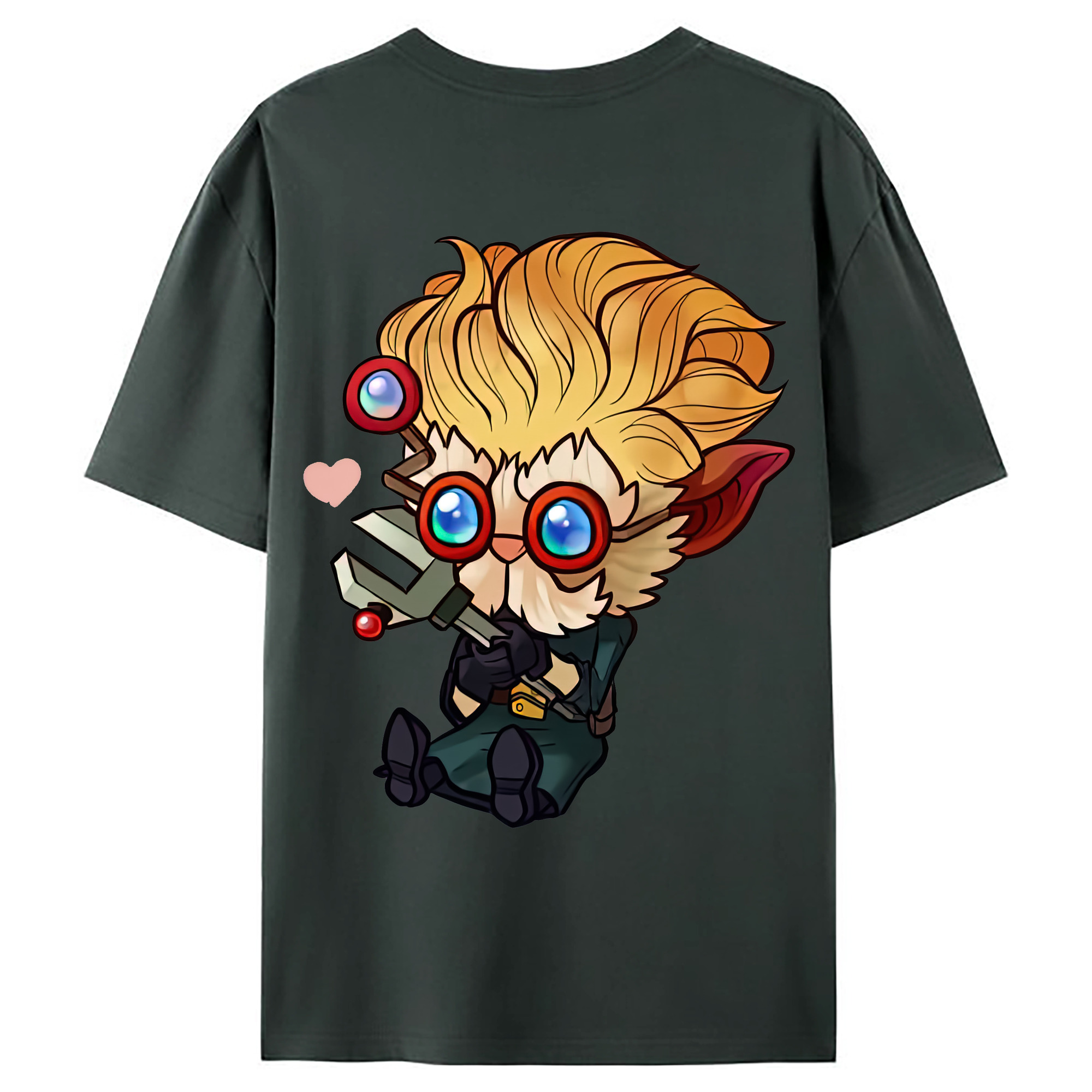 （画像用） リーグ・オブ・レジェンド League of Legends LOL 綿100％ メンズ半袖Tシャツ（バックプリント） 通気性